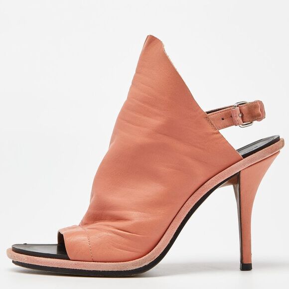 Balenciaga Orange Leather And Suede Glove Sandals Size 37,All Products : American Fashion Style Bags On Sale
